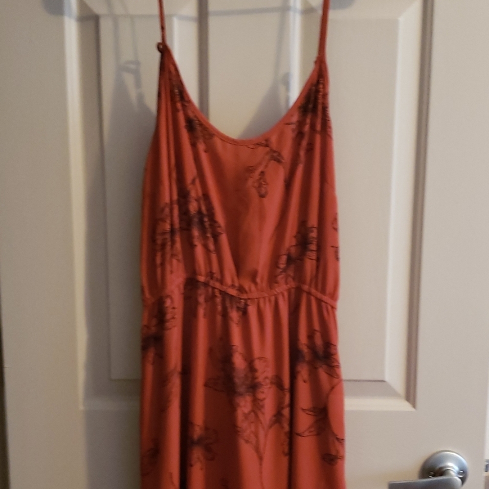 Flower print maxi dress